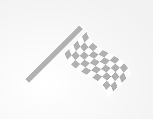 Image showing checkered racing flag