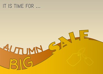 Image showing autumn big sale