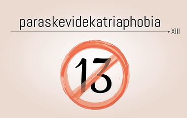 Image showing paraskevidekatriaphobia