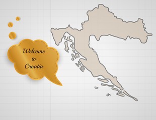 Image showing welcome to croatia