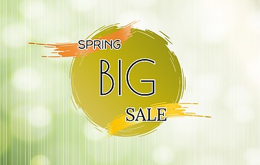 Image showing spring sale vector background