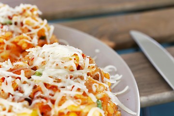 Image showing rice with vegetables and cheese