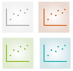 Image showing four color dotted charts