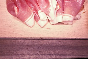 Image showing sliced pork ham