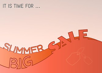 Image showing summer big sale