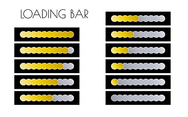 Image showing gold loading bars