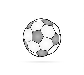 Image showing football ball and shadow