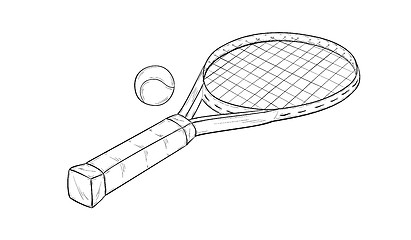 Image showing tennis racquet