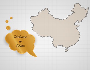 Image showing welcome to china