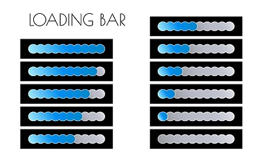 Image showing blue loading bars