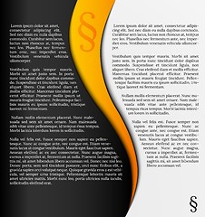 Image showing infographics with paragraph symbol