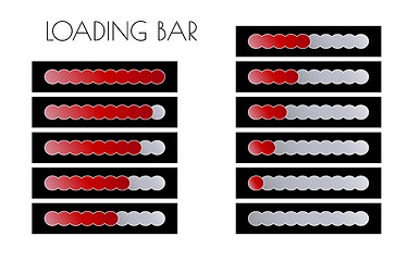 Image showing red loading bars