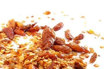 Image showing dry chilli and seeds