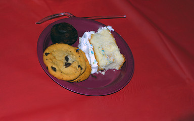 Image showing Brownies and Cake