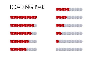 Image showing red loading bars