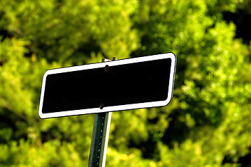 Image showing Blank Sign board