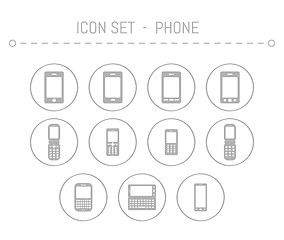 Image showing mobil phones icons