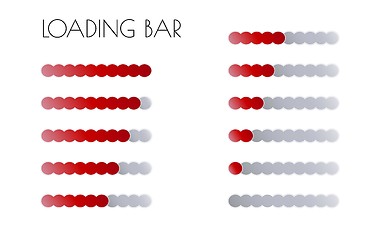 Image showing red loading bars