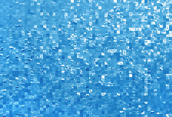 Image showing Blue checkered abstract background