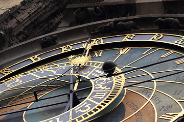 Image showing Prague clock detail