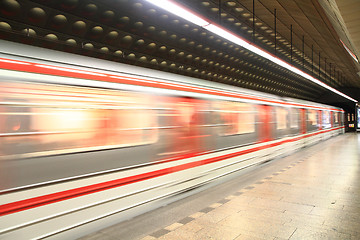 Image showing prague subway station