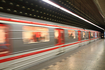 Image showing prague subway station