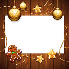 Image showing Christmas Background with Copy Space