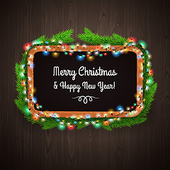 Image showing Christmas Blackboard
