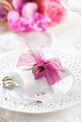 Image showing Wedding place setting