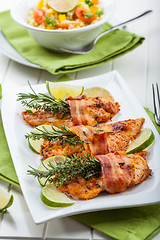 Image showing Chicken breast with herbs 