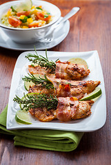 Image showing Chicken breast with and couscous salad