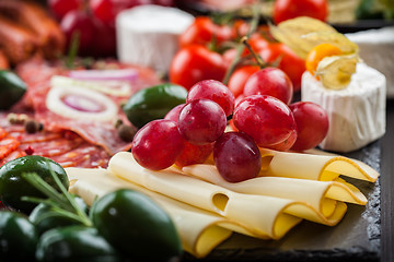 Image showing Antipasto dinner platter 