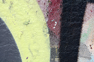 Image showing classic grunge texture of aging painted wall