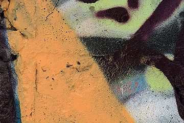 Image showing classic grunge texture of aging painted wall