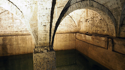 Image showing Old historical underground water well