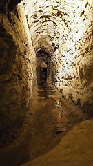 Image showing Old historical underground stream sewer