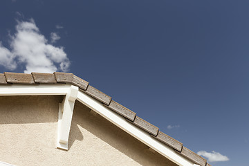 Image showing Abstract of New Home Construction Facade