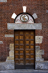 Image showing door in the san babila church