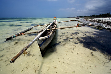 Image showing piroga and zanzibar