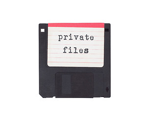 Image showing Floppy disk, data storage support 