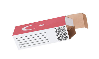 Image showing Concept of export - Product of Turkey