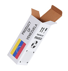 Image showing Concept of export - Product of Venezuela