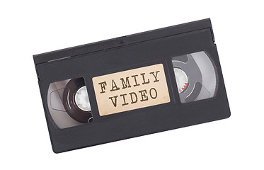 Image showing Retro videotape isolated on white