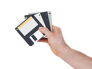 Image showing Floppy disk, data storage support 