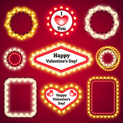 Image showing Valentines Lights Decorations Set3