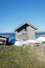 Image showing old boathouse