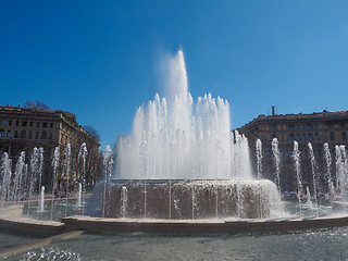 Image showing Fountain in Milan