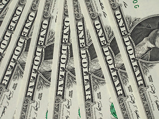 Image showing Dollar notes 1 Dollar