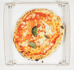 Image showing Margherita pizza carton