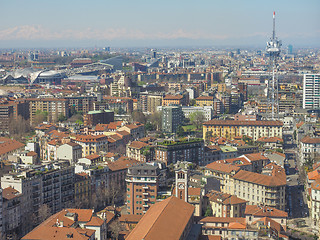 Image showing Milan aerial view